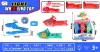 TJ15691 Children's Shark-shaped string Luminous gyroscope Clip Toy Three-color mixed Set High-speed Rotating flashing gyroscope Battle Competition and Intelligence Toy Display Box Set Application Scenario